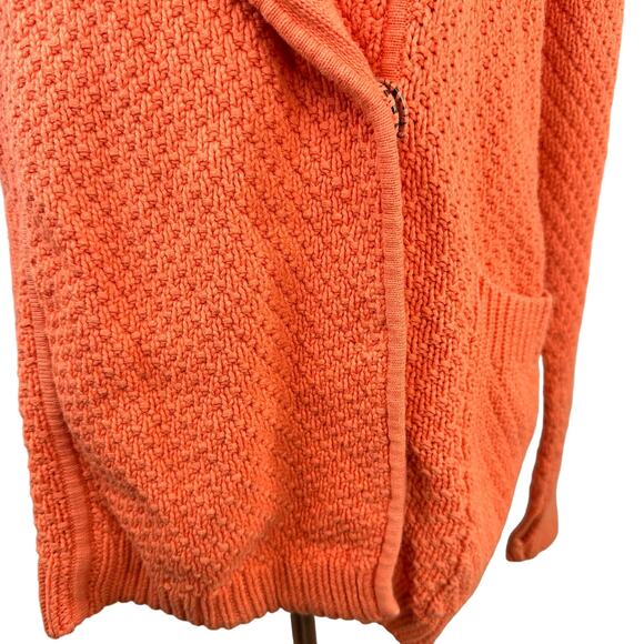 Lululemon Orange Post Practice Wrap Cardigan Sweater Size 8 - Picture 7 of 9